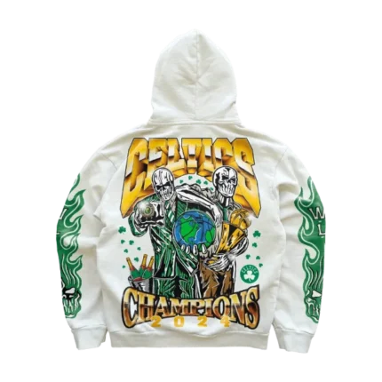 Celtics World Champs Hoodie – Cream