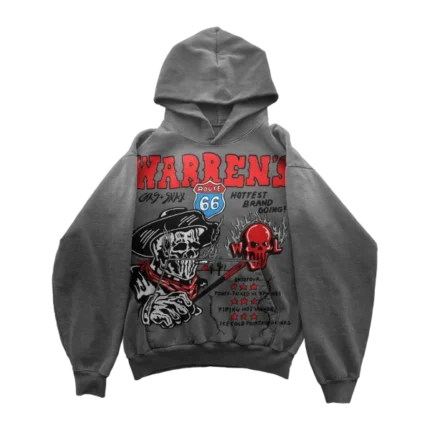 Warren’s Gas and Snax Hoodie – Sunfaded Charcoal